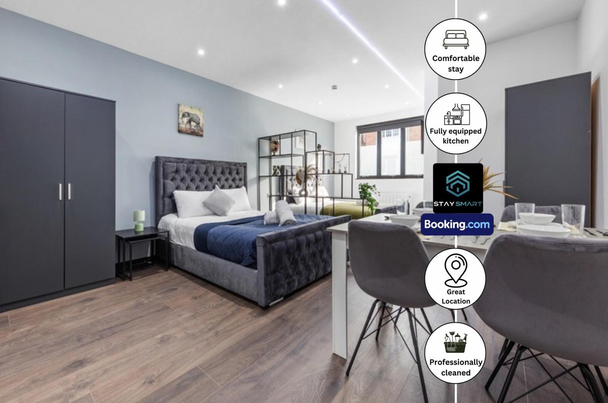 Stylish Studio Apt By Stay Smart Short Lets & Serviced Accommodation Woodstock With Free Wifi لندن المظهر الخارجي الصورة