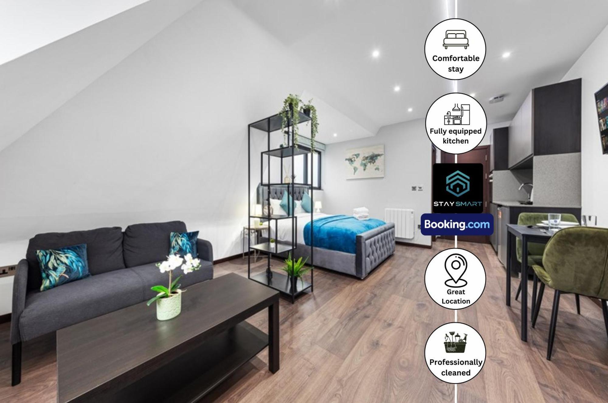 Stylish Studio Apt By Stay Smart Short Lets & Serviced Accommodation Woodstock With Free Wifi لندن المظهر الخارجي الصورة