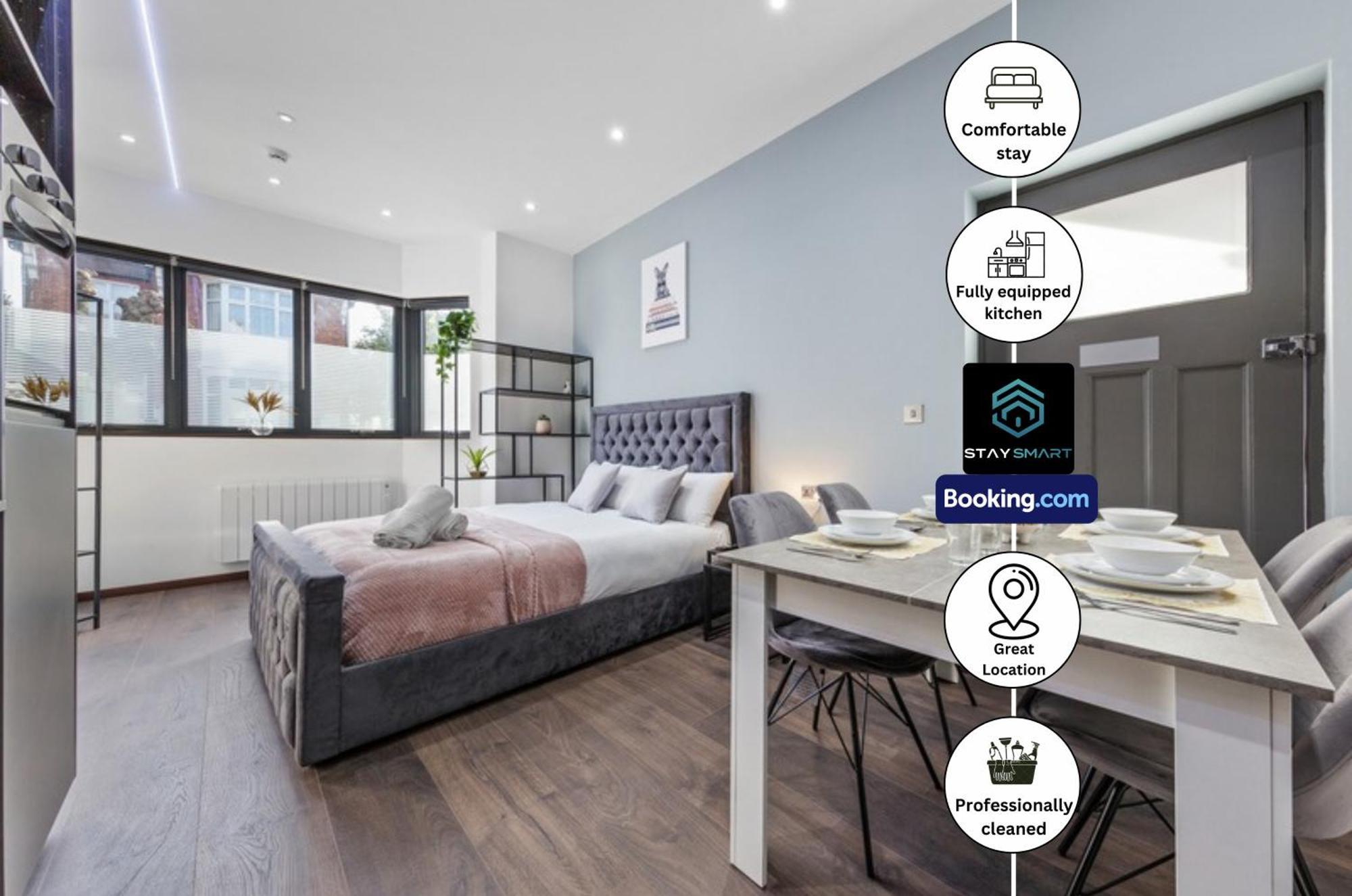 Stylish Studio Apt By Stay Smart Short Lets & Serviced Accommodation Woodstock With Free Wifi لندن المظهر الخارجي الصورة